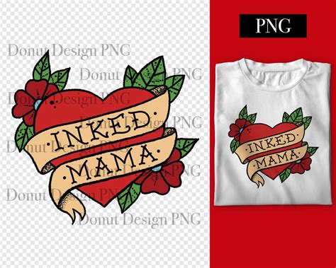 Inked Mama Png Inked Mama Sublimation Designs Downloads Etsy