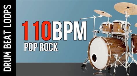 Pop Rock Drum Track 110 Bpm Drum Loops To Play Along And Practice Youtube