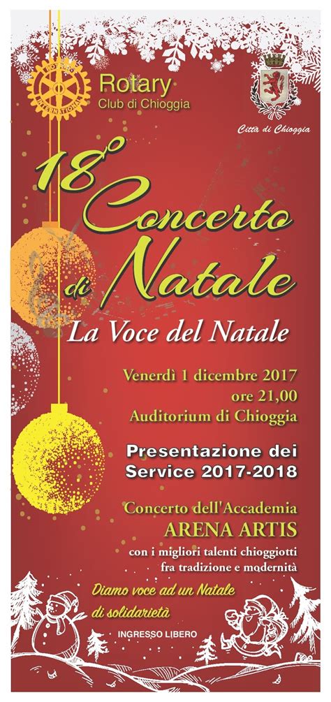 EVENTI E APPUNTAMENTI A CHIOGGIA E SOTTOMARINA CONCERTO DI NATALE DEL