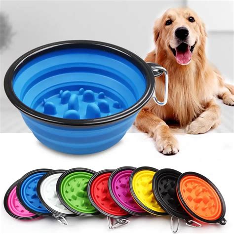 Hoomall Silicone Collapsible Dog Bowls Portable Travel Feeding Dish