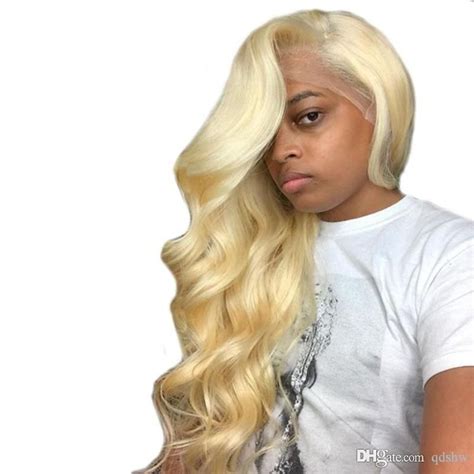 Platinum Blonde Full Lace Human Hair Wigs 613 For White Women Body Wave