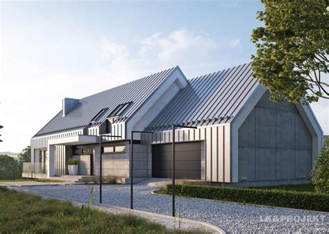 Projekt Domu LK 1329 Modern Barn House Barn Style House