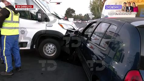 Ambulancia Choca Contra Auto En La Gustavo A Madero Telediario M Xico