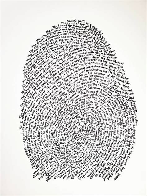 Thumbprint Scripture Wall Art Etsy