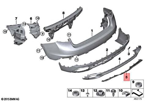 Genuine Bmw X F X Ix Dx I Ix Dx Cover Rear Bottom