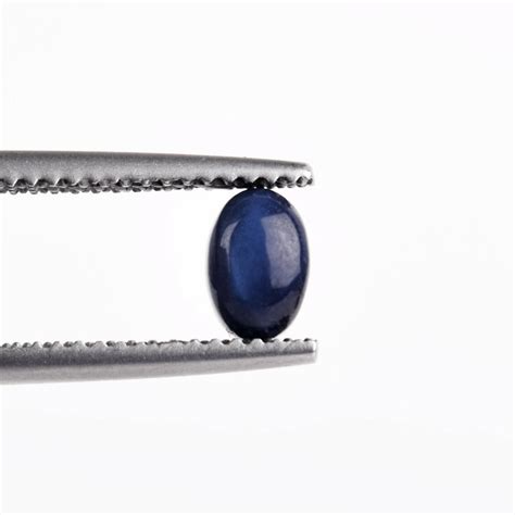 2 00 CT 6 Rays Blue Star Sapphire Oval Cabochon Loose Ring Size