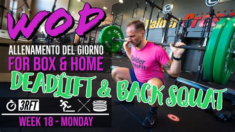 Workout Of The Day Week Allenamento Box E Casa Crossfit Wod