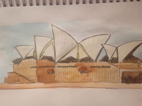 My Attempt At The Sydney Opera House Urban Sketching Plein Air