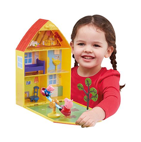 Peppa Pig Set De Joaca Peppa Pig Casa Peppei Cu Gradina Elefant Md