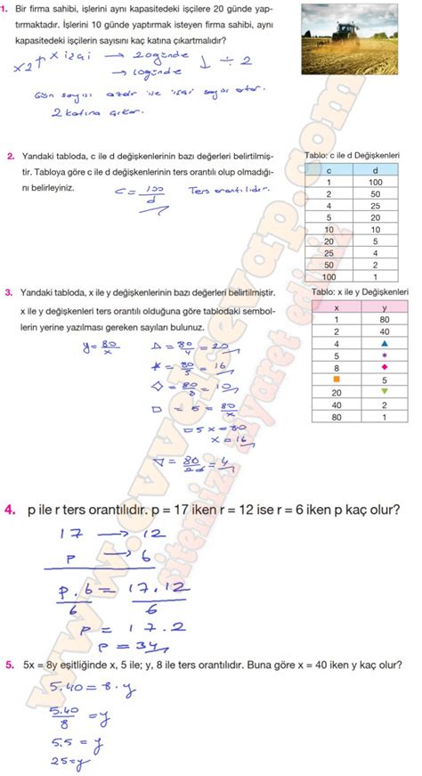 S N F Matematik Ders Kitab Berkay Sayfa Cevaplar