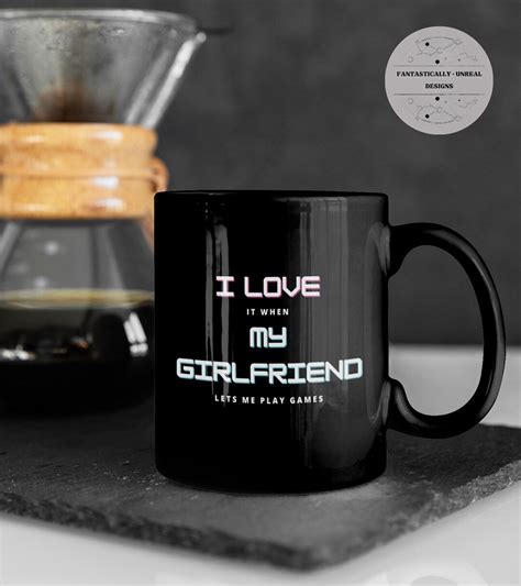 I Love My Girlfriend Coffee Mug Ceramic Mug Enamel Mug Camping Mug