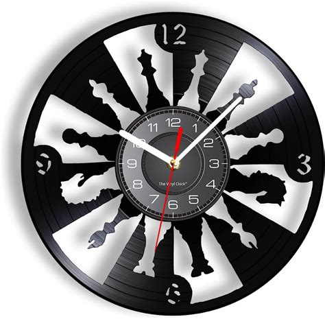 Amazon Icechen Vinyl Record Wall Clock International Chess Laser