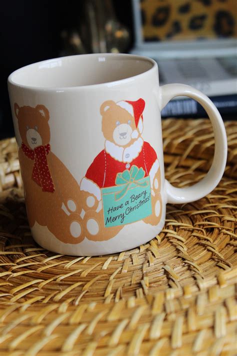 Vintage Hallmark Coffee Mug S Have A Beary Merry Christmas Coffee Cup