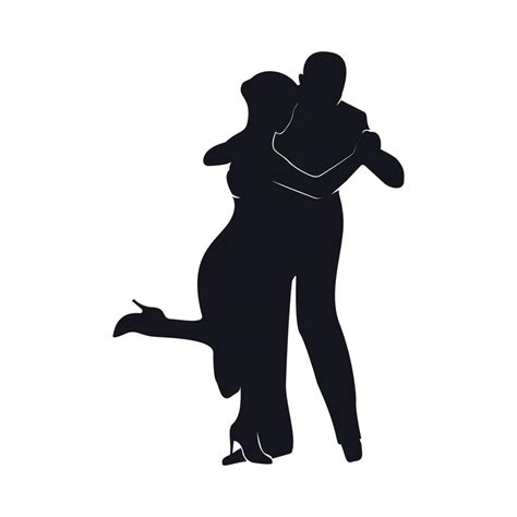 Tango Dancers Silhouettes Vector Art At Vecteezy