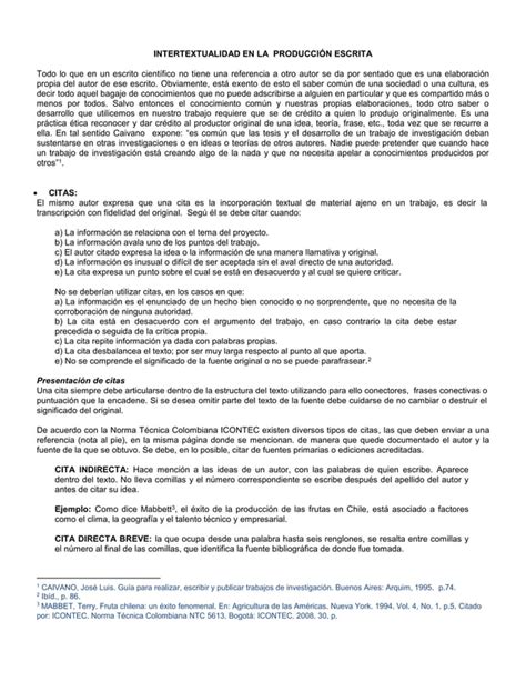 Intertextualidad En La Produccion Escrita Pdf