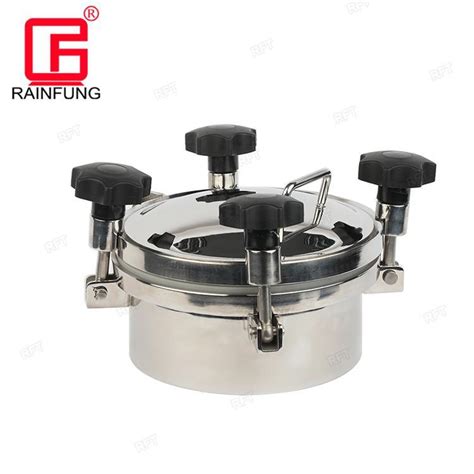 Sanitary Stainless Steel Round Manhole Cover With Pressure China