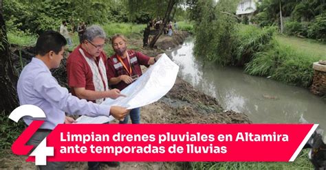 Limpian Drenes Pluviales En Altamira Ante Temporadas De Lluvias