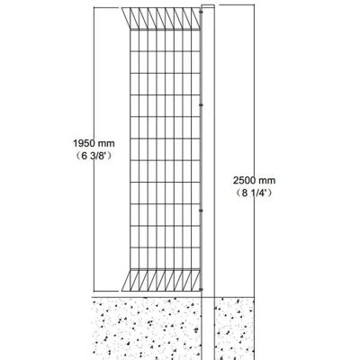 Anti Climb Brc Wire Mesh Fence And Building Metal Material Brc Steel