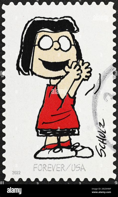 Marcie Character Of Peanuts On Postage Stamp Stock Photo Alamy