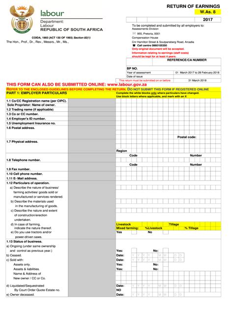 2017 Za Form Was8 Fill Online Printable Fillable Blank Pdffiller