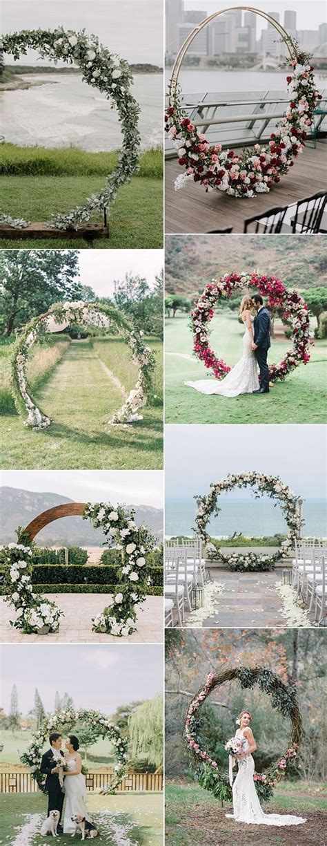 20 Circular Wedding Arches Decoration Ideas - Oh The Wedding Day