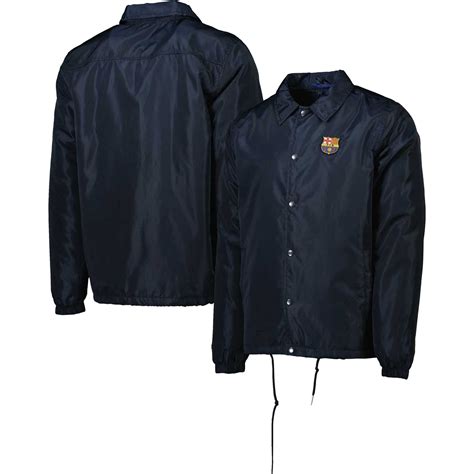 Men's Navy Barcelona Coaches Full-Snap Jacket - Walmart.com