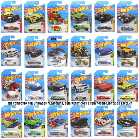 Kit 2 carrinhos Hot Wheels Mattel Modelos sortidos sem repetição
