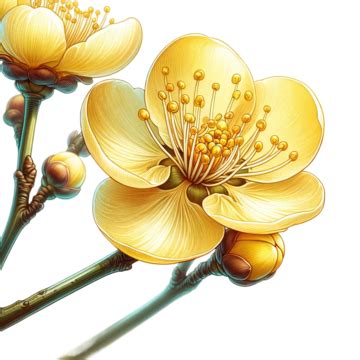 Apricot Blossom Plant Illustration Apricot Blossom Plant Apricot PNG