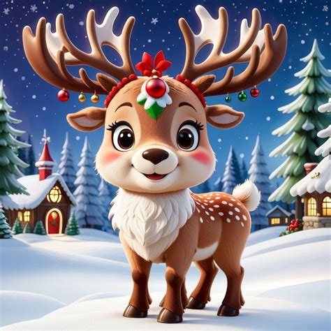 5 cute reindeer cartoons 5 aranyos rénszarvas meserajz Christmas