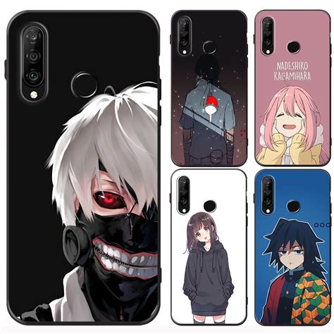 Anime Capa Macia De Silicone Tpu Preta Para Oppo A A A A A