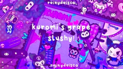 Kuromis Grape Slush Kawaii Kuromi Slime Etsy