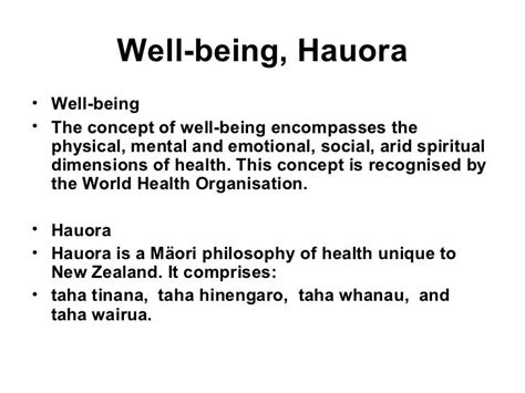 Hauora Wellbeing