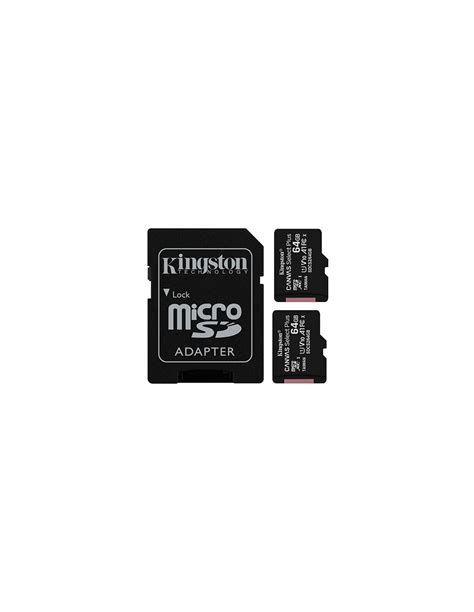 TARJETA MICRO SD KINGSTON CANVAS Select Plus 64GB CL10 Pack De 2