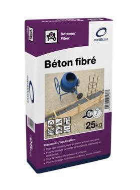 BÉTON FIBRÉ BETOMUR FIBER SAC 25 KG Bricoman