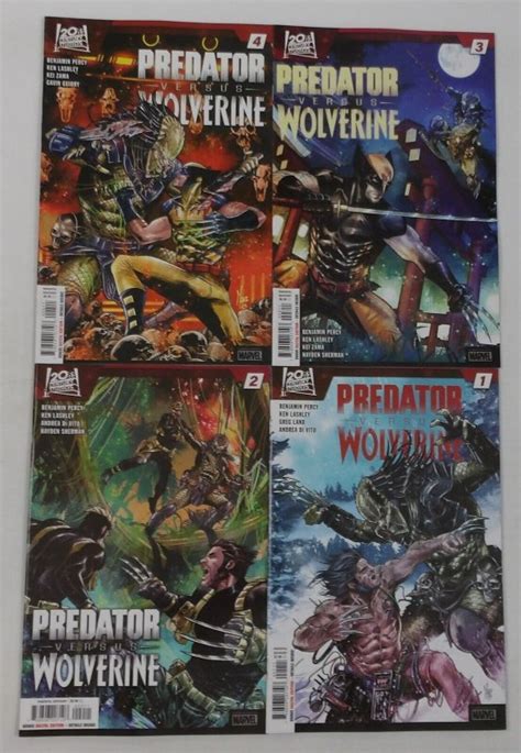 Predator Versus Wolverine 1 2 3 4 VF NM Complete Series Benjamin Percy