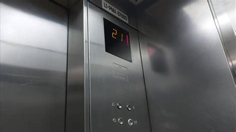 6 OTIS Elevonic 411 Elevators At KWSP Georgetown Penang Malaysia