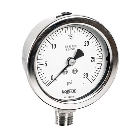 Noshok Series All Stainless Steel Dry Fillable Dial Indicating