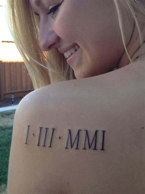 Roman Numerals Birthdate tattoo | Birthdate tattoo, Glyph tattoo, Roman ...