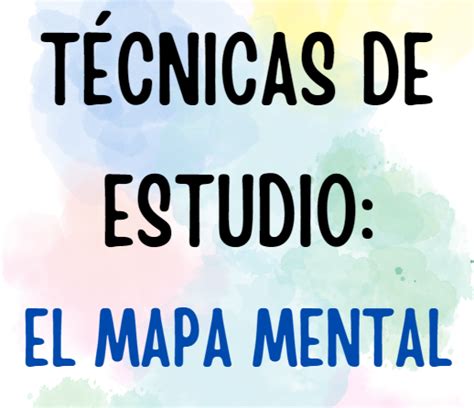 Profes Papel Tijera T Cnicas De Estudio El Mapa Mental