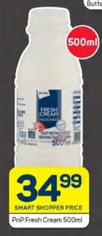 Pnp Fresh Cream Ml Offer At Pick N Pay