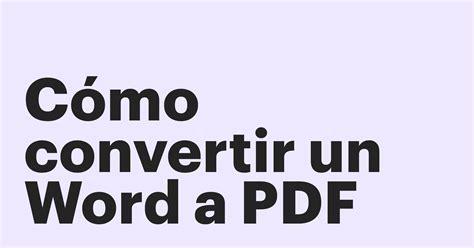 C Mo Convertir Un Documento Word A Pdf Y Firmarlo En L Nea