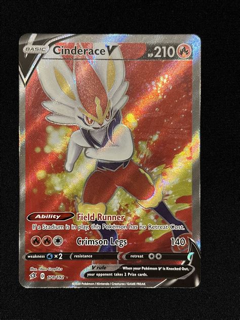 Cinderace V Rebel Clash Full Art Pokemon Card Mint Nm Values