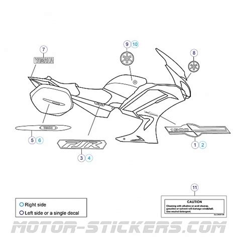 Yamaha Fjr Decals