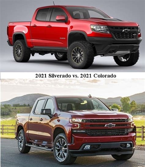 2021 Chevy Colorado Vs Silverado An Honest Comparison