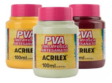 Pintura Acrilex PVA De 100 Ml Elige Varios Colores Y Colores