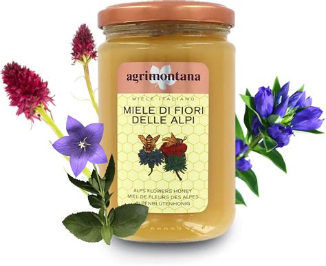 Agrimontana Miele Di Fiori Alpini Origine Italia Grammi Amazon