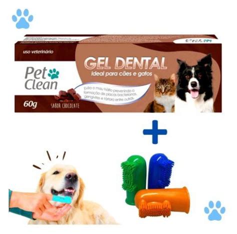 Kit Dedeira Pasta De Dente Pet Clean C Es Cachorro Gato Outros Pets