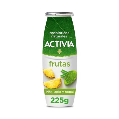 Yogurt Bebible Activia Piña Apio y Nopal 225g Justo mx