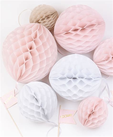 Hand Made Tissue Paper Honeycomb Balls Great Value Set Etsy