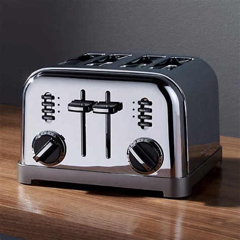 Smeg Black Slice Retro Toaster Reviews Crate Barrel